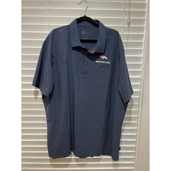 Nike Denver‎ Broncos OnField Polo Shirt Size 3XL - Picture 1 of 3